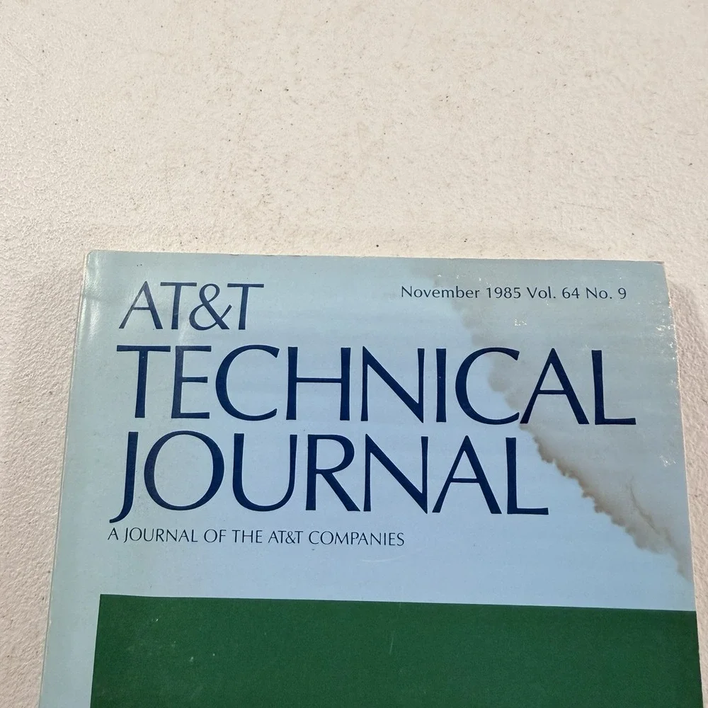 AT&T Technical‎ Journal Analyticol November 1985 Vol. 64 No. 9